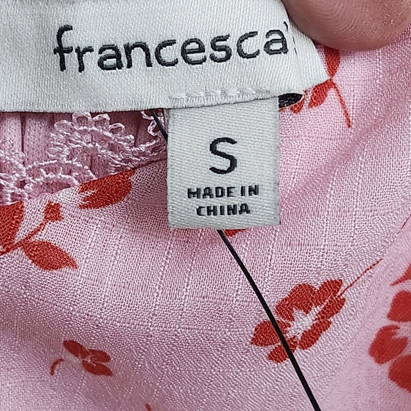 Francesca's Collections Pink Floral Dress - Picture 3 of 4
